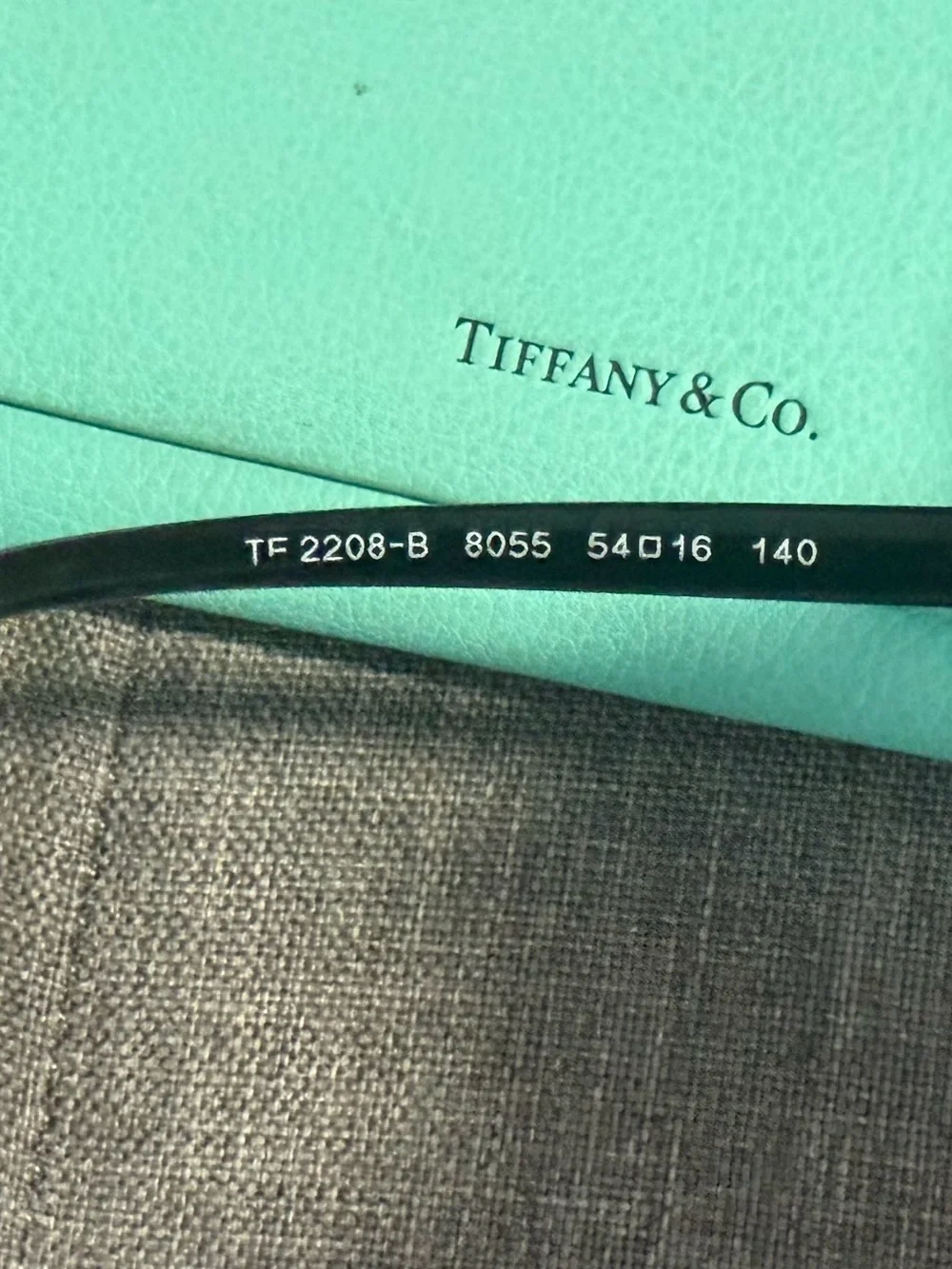 Tiffany & Co. TF 2208-B Black Women's Eyeglasses with  Tiffany Blue Case